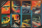 Grunge Spaceship Posters. Retro Art., a Decorative Illustration by KENO Mascots (Thumbnail 2 of 6)