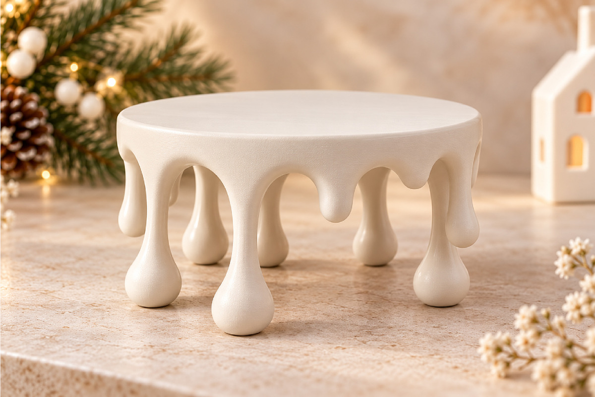Dripping Snow Table 3D STL, a Furniture 3D Model by Layerology (Photo 3 of 3)