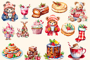 Christmas fair watercolor clipart, a Decorative Illustration by Hello My Print (Thumbnail 10 of 10)
