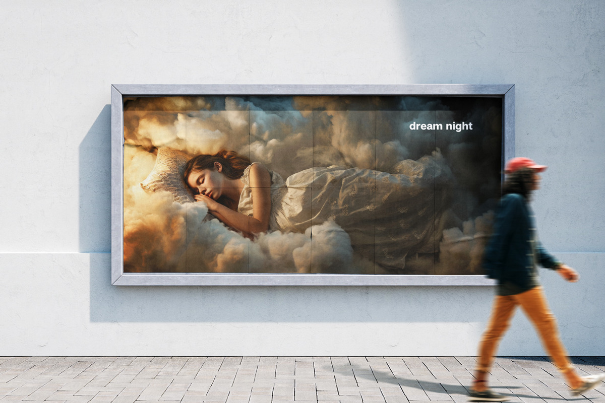 Sleeping in the clouds. 63 images, a Person Illustration by Handmadefont (Photo 12 of 13)