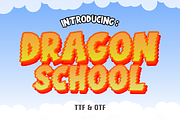 Dragon School - Kids Font Types, a Font by KiddoGlyphs Studio (Thumbnail 1 of 3)