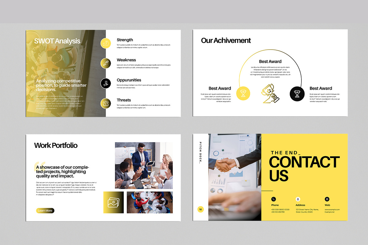 Pitch Deck Presentation Template, a Presentation Template by MightyDesign (Photo 5 of 8)