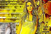 Turn Me Yellow - PhotoShop Action, an Action Add-On by KnightWipers (Thumbnail 2 of 6)