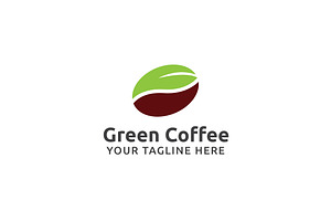 Green Coffee Logo Template