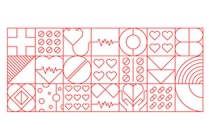 Heart health care and cardiology, a Healthcare Illustration by Vector Tradition