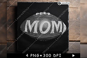 American Football Mom Text Game Day, a Background Graphic by LaseredNinja (Thumbnail 2 of 7)