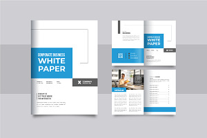 Company white paper design template, a Brochure Template by Pavel_design