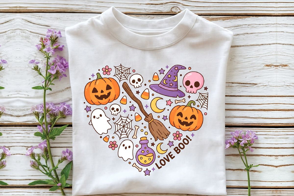 Halloween Heart PNG Sublimation, a Work Illustration by CraftArtStudio (Photo 2 of 4)