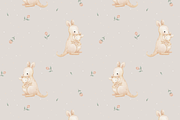 Kangaroo Cuddles – Clipart & Pattern, a Pattern Graphic by tetiartline (Thumbnail 2 of 7)