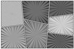 Comic book black and white radial, a Texture Illustration by 32pixels