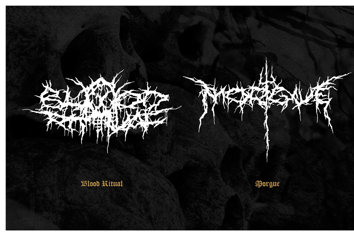 XXII Nekro, a Font by Doubletwo Studios (Photo 7 of 11)