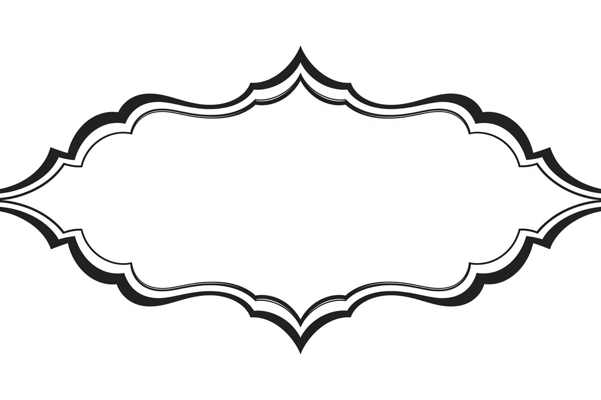 Wavy Scalloped Label Frame Bundle, an Illustration by musafir_fashion (Photo 44 of 51)