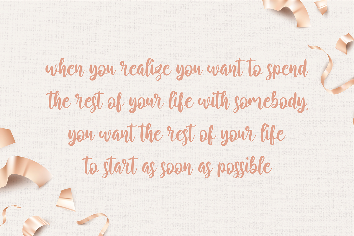 Rosetype, a Script Font by Forberas Club (Photo 2 of 7)