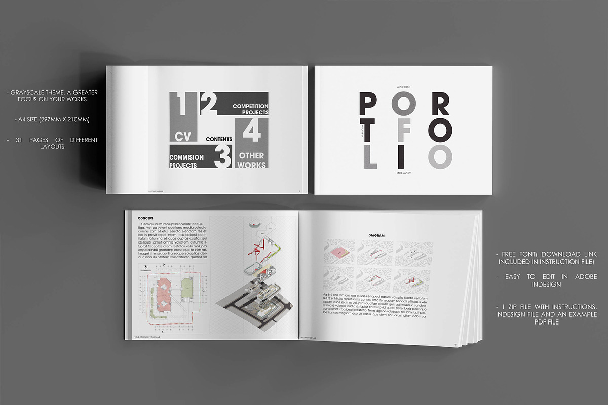 Architecture Portfolio Template V2, a Presentation Template by Arkishop (Photo 9 of 9)