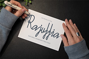 Rajuttia - Natural Handwritten Font, a Handwritten Font by idealistudio (Thumbnail 1 of 8)
