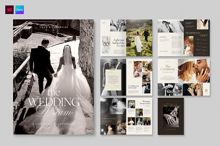 Wedding Day Magazine Template, a Magazine Template by BrandPacks