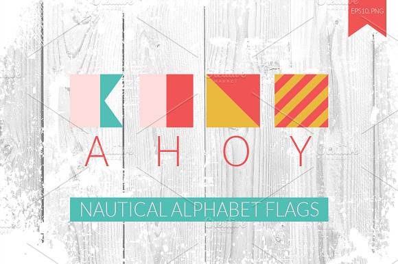 Nautical Alphabet Flags preview 4
