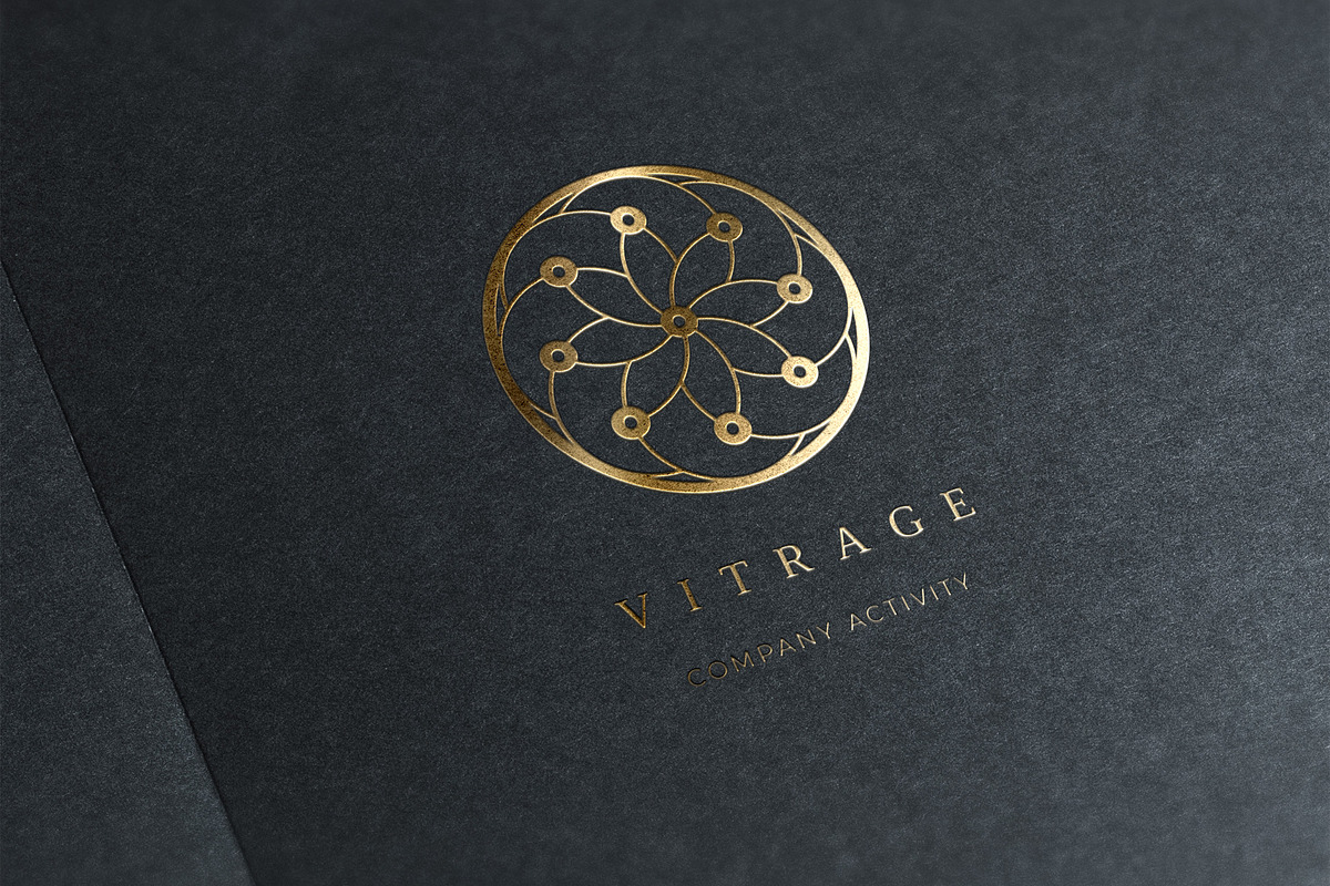 100 Linear Geometric Logos. Bundle, a Branding & Logo Template by le-genda (Photo 7 of 12)