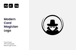 Modern Card Magician Logo, a Branding & Logo Template by Luxury Logos
