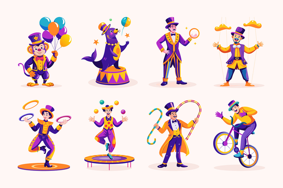 Circus Performer Illustrations, a Person Illustration by Vectors Market (Photo 5 of 10)