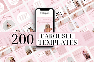 Pink Canva Instagram Carousels