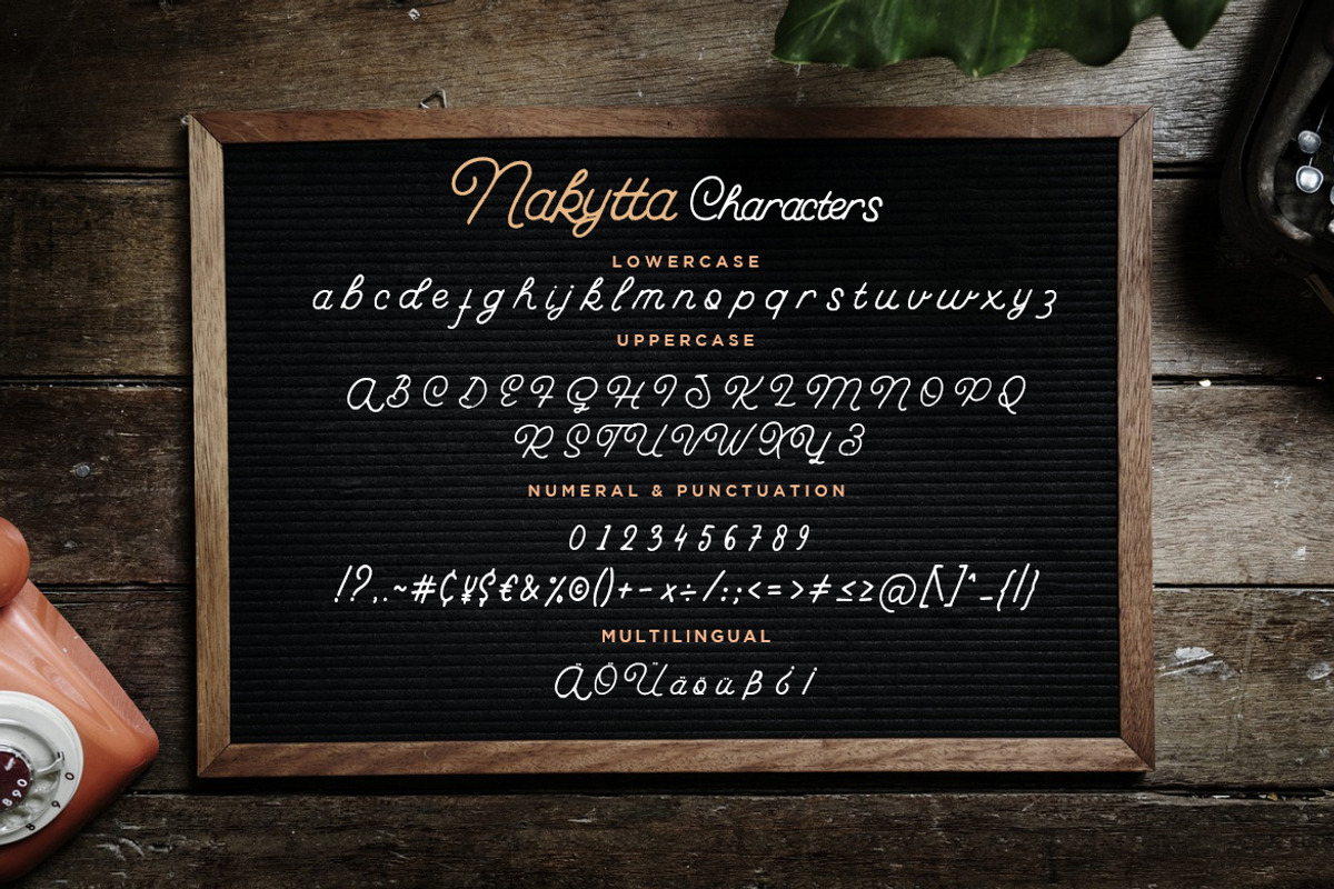 Nakytta Monoline Business Font preview 7