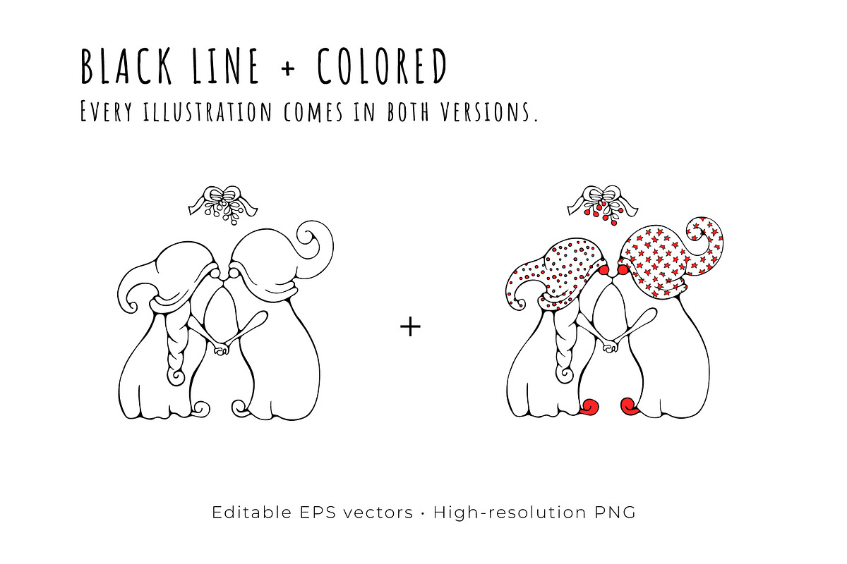 Christmas Gnome Clipart & Patterns, an Object Graphic by bubbled-rabbit (Photo 10 of 16)