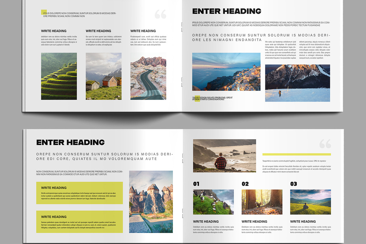 Minimalist Portfolio Magazine Layout preview 4