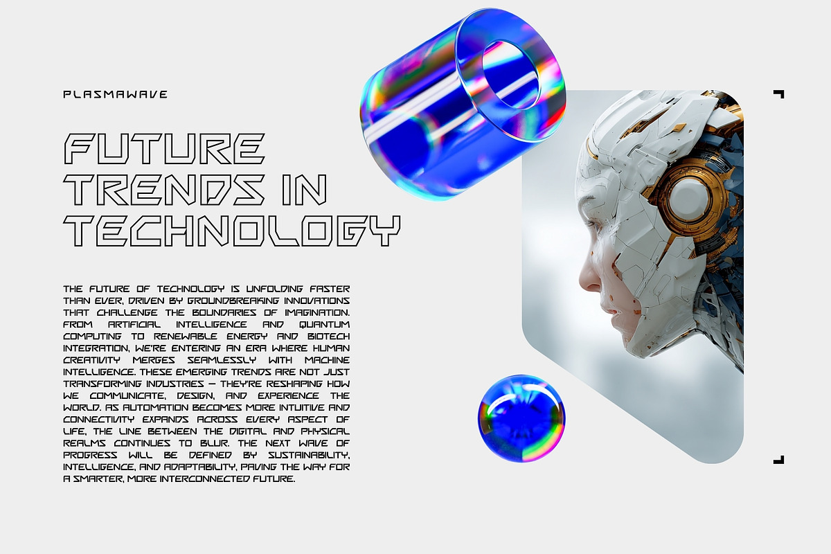 Plasmawave - Futuristic Typeface, a Sans Serif Font by HipFonts (Photo 6 of 9)