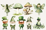 Cute St. Patrick's Day Clipart, an Illustration by NadiaTheronArt (Thumbnail 2 of 5)