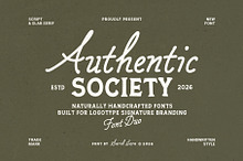 Authentic Society - Font Duo
