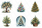 Christmas Lights Tree Clipart, an Illustration by DreamPrint404 (Thumbnail 3 of 4)