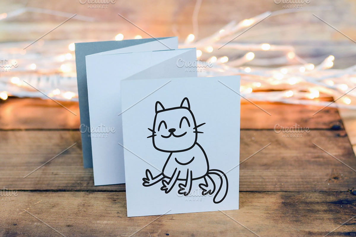 Hand drawn Cute Doodle Cats Clipart, an Animal Illustration by DeShoff Art (Photo 3 of 6)