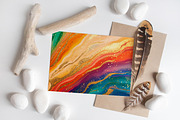Abstract Backgrounds - Ink & Gold, a Background Graphic by ArtIrisArt (Thumbnail 4 of 5)