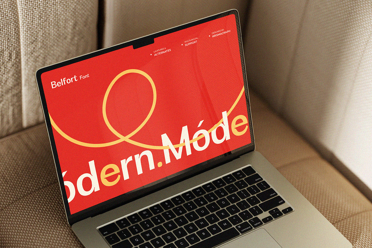 Belfort Bold | Modern Sans, a Sans Serif Font by Krismagraph (Photo 3 of 10)