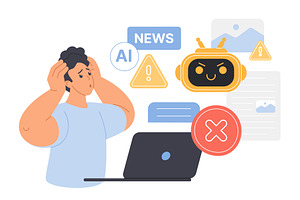 AI ethics, artificial intelligence, an Object Illustration by Lemberg Vector