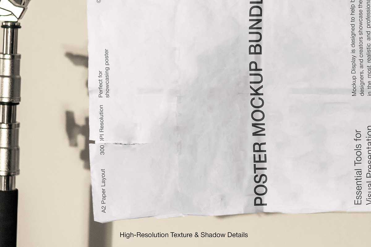A2 Hanging Poster Mockup Set, an Advertising Mockup by Mocktopia (Photo 5 of 10)