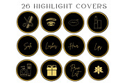 100 Black Gold Instagram Templates,, a Social Media Template by MORION (Thumbnail 4 of 4)