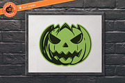 32 Halloween Pumpkin Stamp Brushes, a Brush Add-On by vectstudio (Thumbnail 9 of 10)