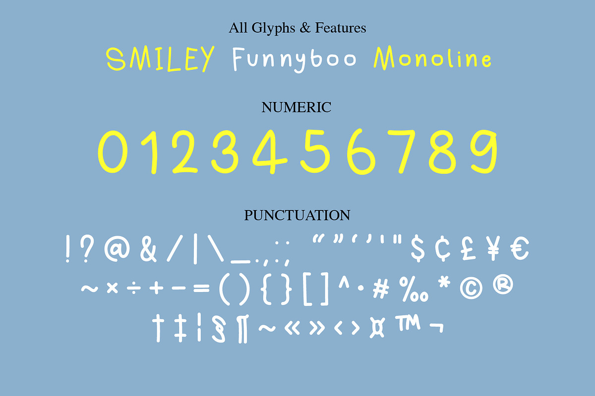 Smiley Funnyboo, a Handwritten Font by BBtypeStudios (Photo 16 of 17)