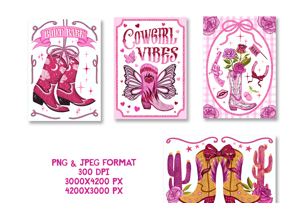 Cowgirl wild west graphic, a Person Illustration by Yelloo Fish (Photo 7 of 29)