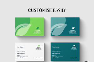 Canva Gardening Business Card