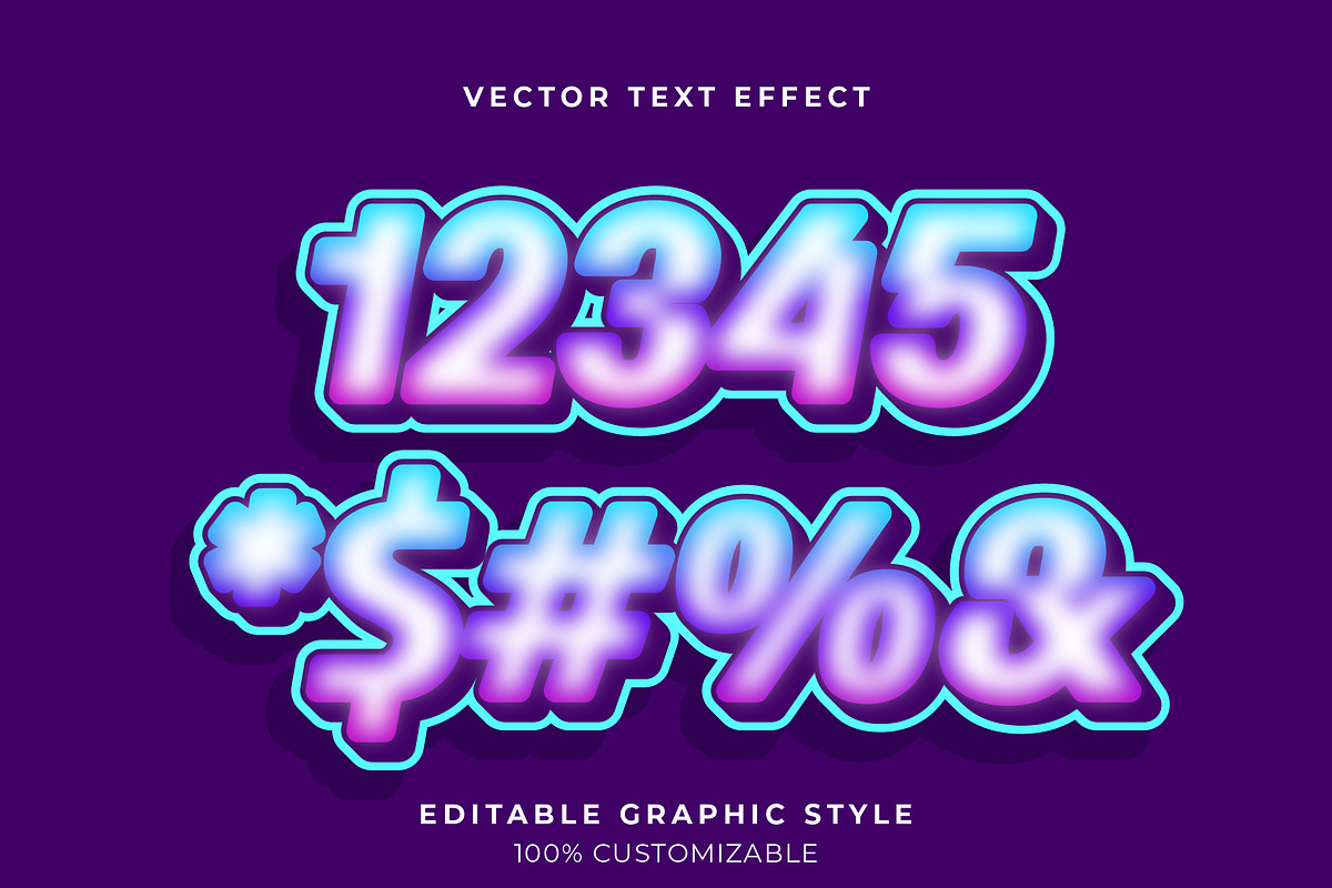 Neon Gradient Gaming Text Effect preview 2