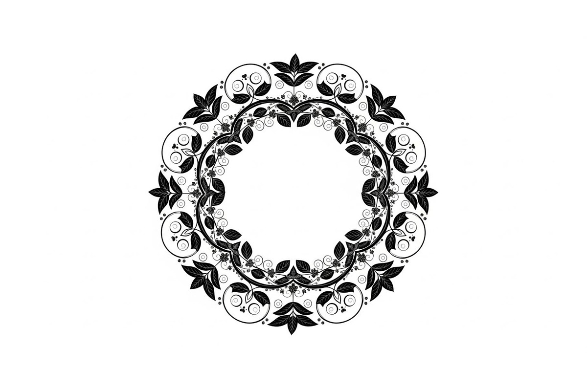 Botanical Floral Wreath SVG Bundle, an Illustration by Designs_River (Photo 28 of 31)