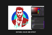 Vector Illustration Portrait Creator, a Brushes & More by INTENTFX (Thumbnail 8 of 9)