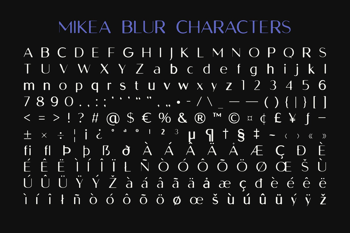 Mikea Blur, a Sans Serif Font by Craft Supply Co. (Photo 8 of 8)