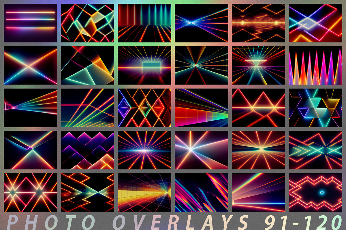 120 Retro Lights Photo Overlays, a Texture Graphic by ArtistMef (Photo 6 of 14)