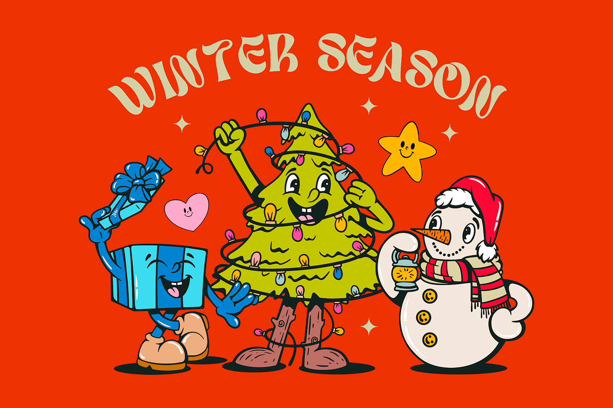 Winter Season - Character Collection, a Seasonal Illustration by Alina Sh (Photo 1 of 9)