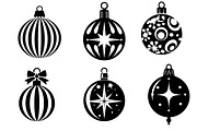 Retro MOD Christmas Baubles, an Object Graphic by Pattern Whimsy (Thumbnail 5 of 5)