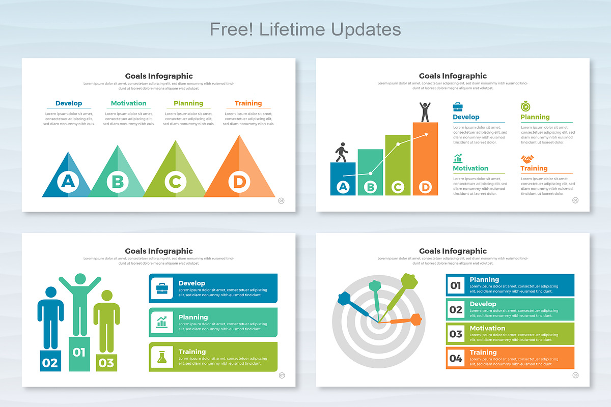 Goals Infographic Google Slide, a Templates & Theme by Mighty-Slide (Photo 3 of 7)
